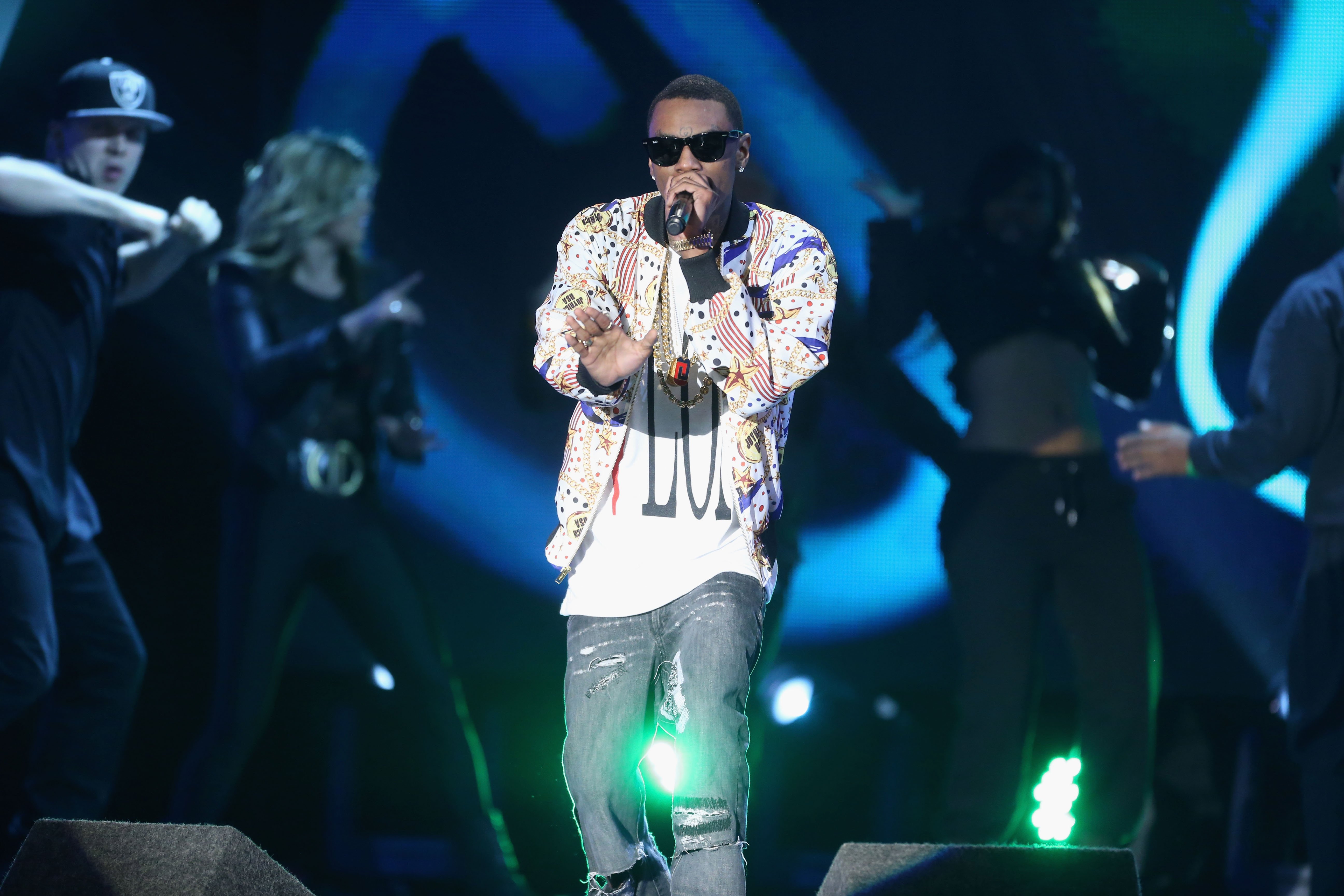 Soulja Boy performs onstage at the 3rd Annual Streamy Awards at Hollywood Palladium on February 17, 2013 in Hollywood, California. 