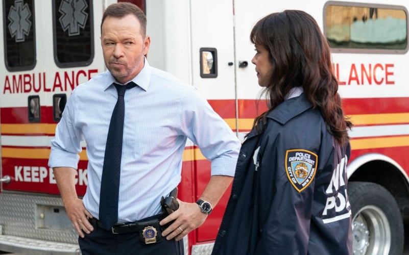 Donnie Wahlber and Marisa Ramirez on Blue Bloods