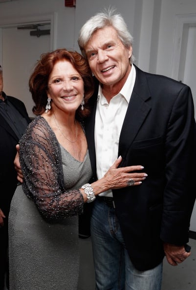 Linda Lavin poses with John Davidson