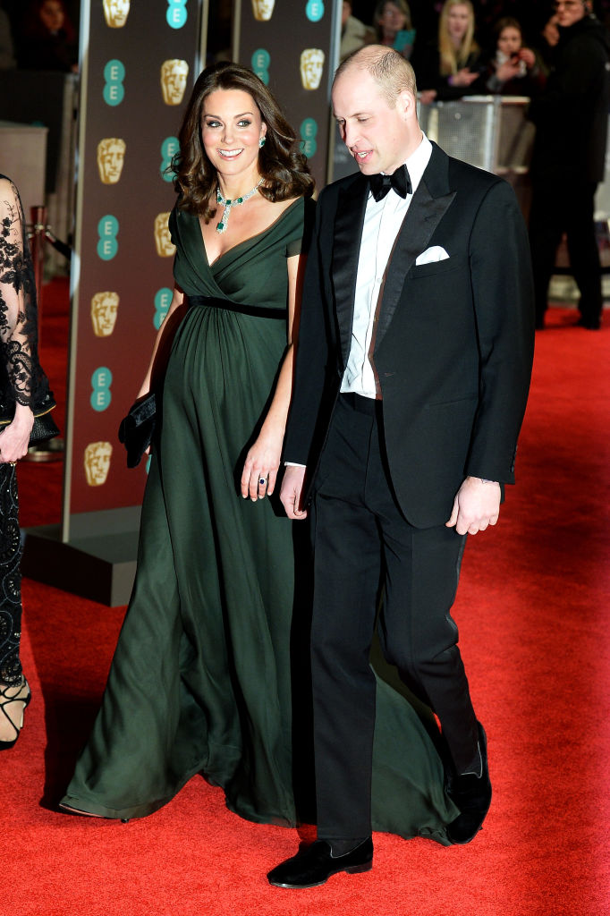 Prince William and Kate Middleton at the BAFTAs in 2018