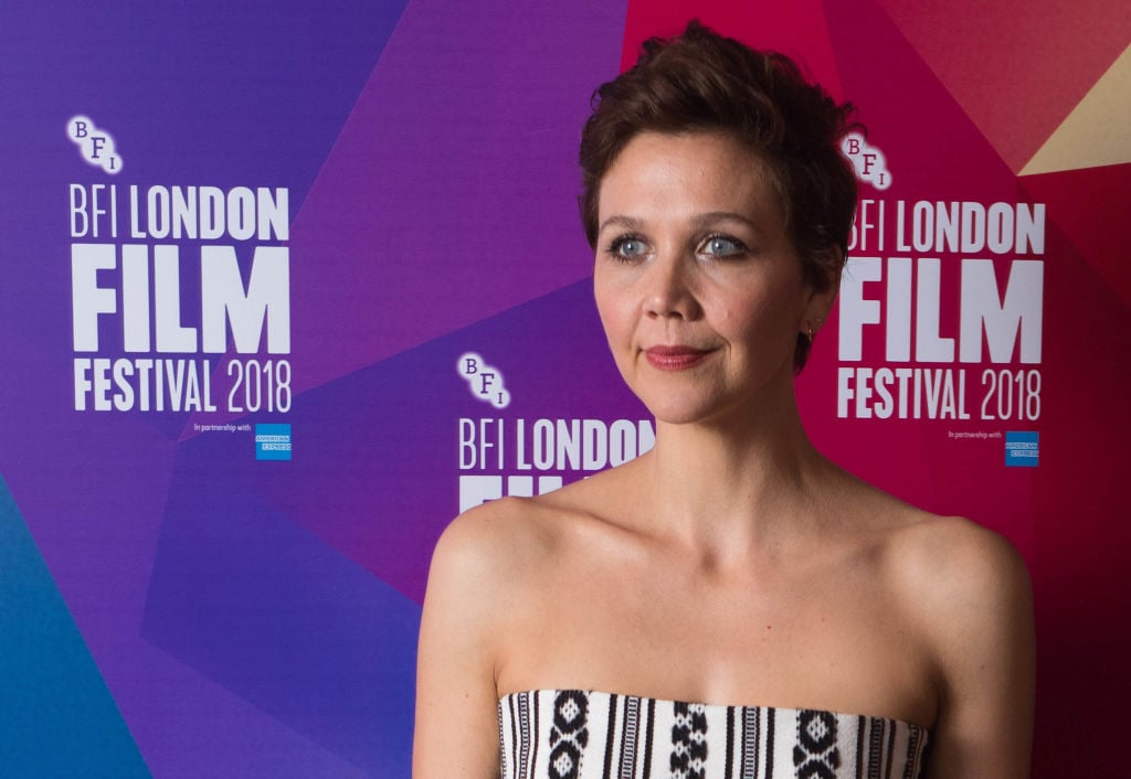 Maggie Gyllenhaal at the 2018 BFI London Film Festival