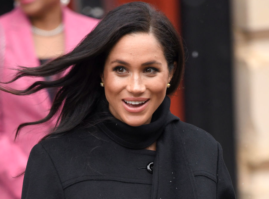 Meghan Markle with free-flowing hair