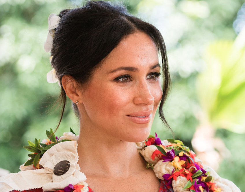 Meghan Markle looking beautiful and wide awake