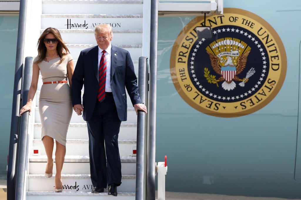 Melania Trump and Donald Trump|Chris Ratcliffe/Bloomberg via Getty Images
