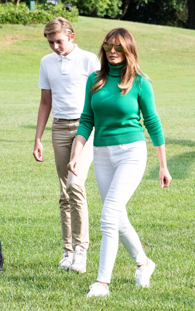 Melania Trump and Barron Trump