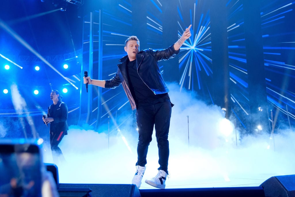 Nick Carter of The Backstreet Boys performs onstage at 2018 CMT Music Awards at Bridgestone Arena on June 6, 2018 in Nashville, Tennessee. 