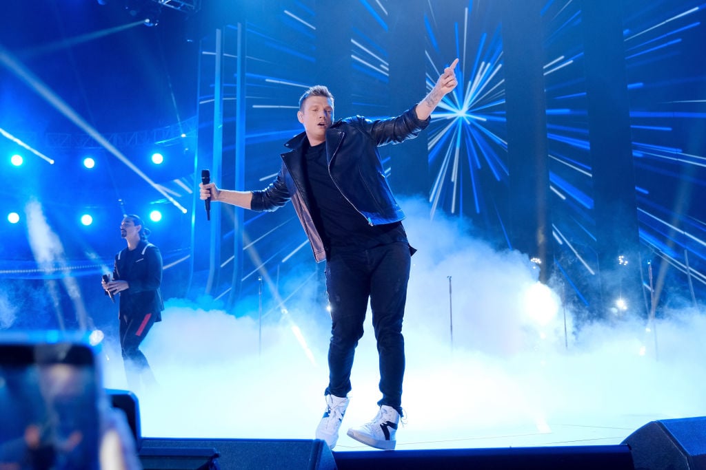 Nick Carter of The Backstreet Boys performs onstage at 2018 CMT Music Awards at Bridgestone Arena on June 6, 2018 in Nashville, Tennessee.
