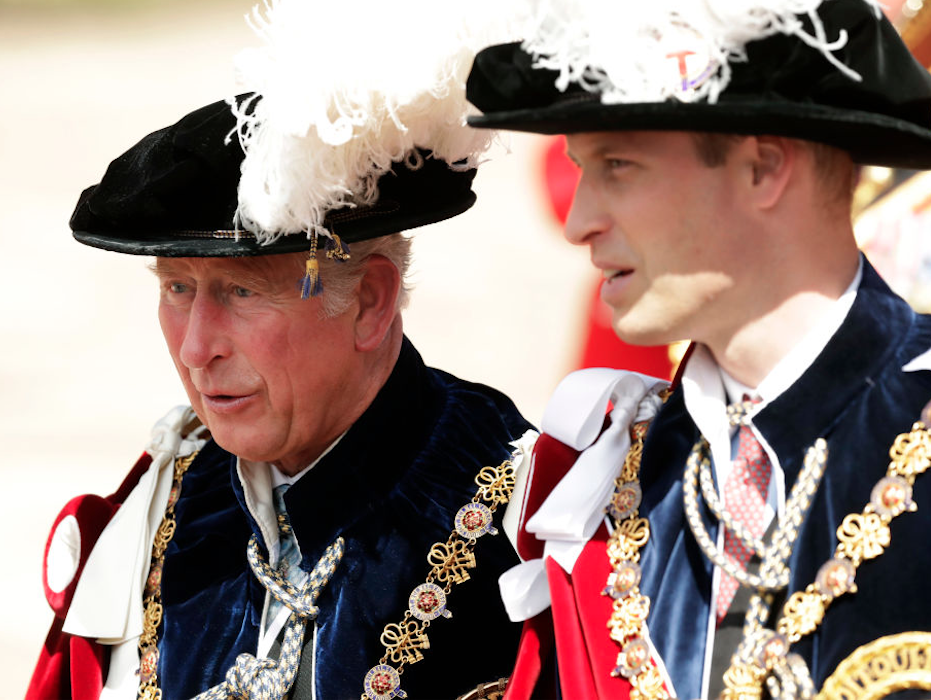 Prince William and his father
