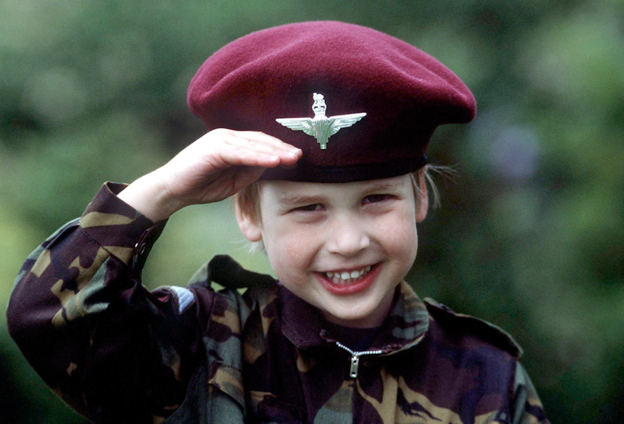 Prince William as a child
