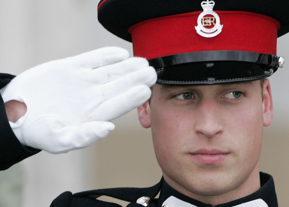 Prince William salutes