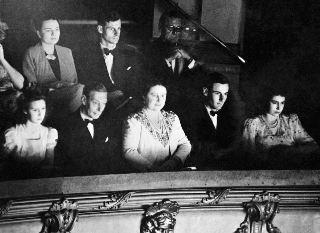 Princess Margaret, Group Captain Peter Townsend, Queen Elizabeth, the Queen Mother and King George VI