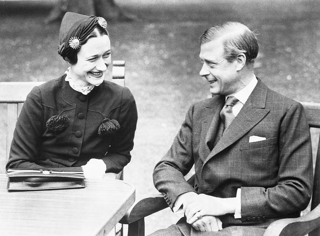 Wallis Simpson and the Duke of Windsor in France after their wedding.