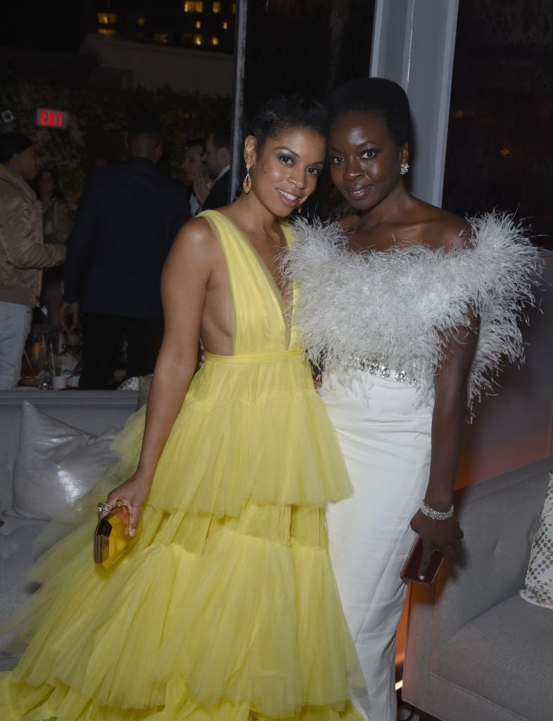 Danai Gurira and Susan Kelechi at SAG Awards after party.