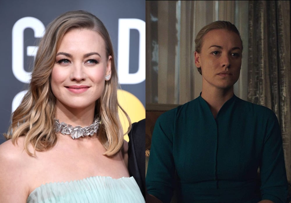 Yvonne Strahovski as Serena Joy Waterford on The Handmaid's Tale