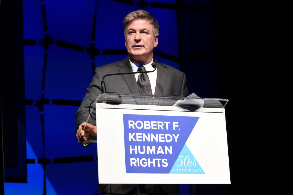 Actor Alec Baldwin speaks onstage during the 2019 Robert F. Kennedy Human Rights Ripple Of Hope Awards.