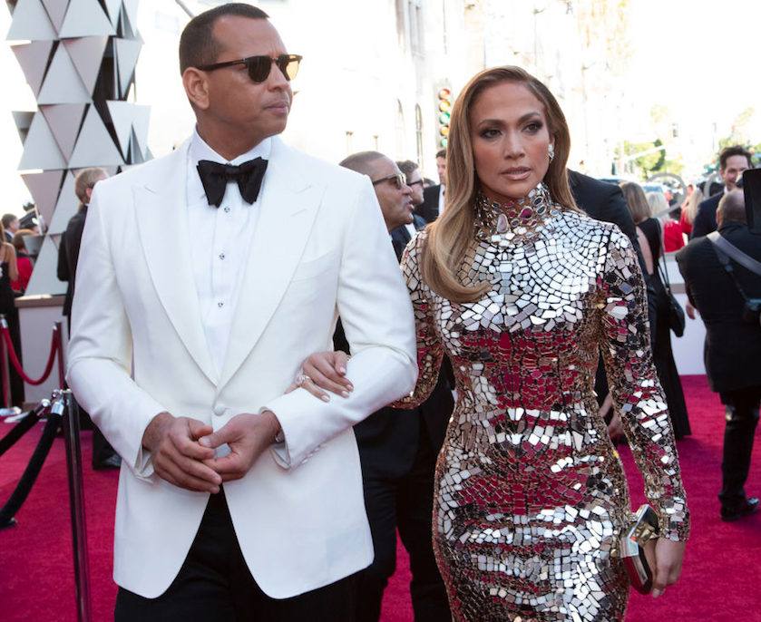Alex and Jennifer on the red carpet