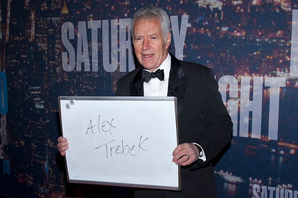 Alex Trebek attends the "SNL 40th Anniversary Special" at Rockfeller Plaza in New York City. | Lars Niki/Corbis via Getty Images