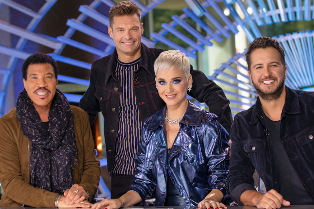 American Idol judges and Seacrest together