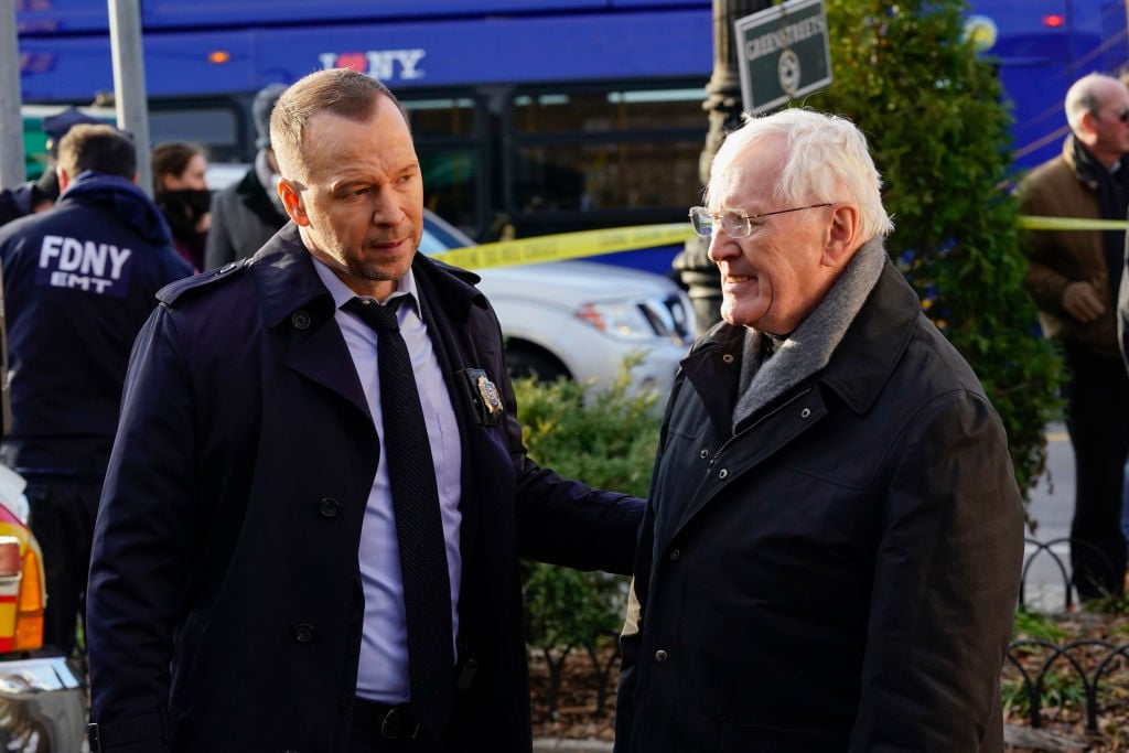 Donnie Wahlberg and Len Cariou on Blue Bloods