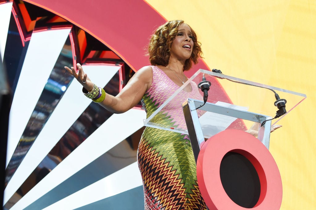 Gayle  King speaks on stage during the Global Citizen Festival: Mandela 100 | Kevin Mazur/Getty Images for Global Citizen Festival: Mandela 100