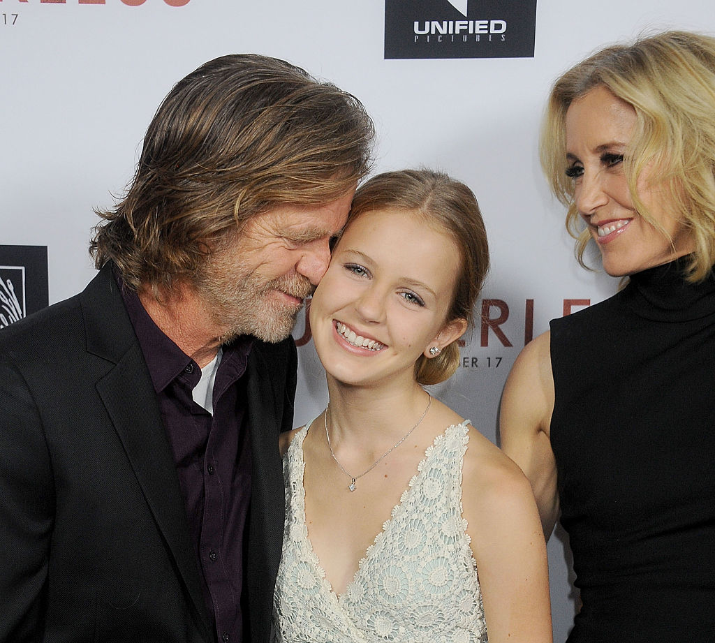 Felicity Huffman and William H. Macy and daughter Georgia Grace Macy