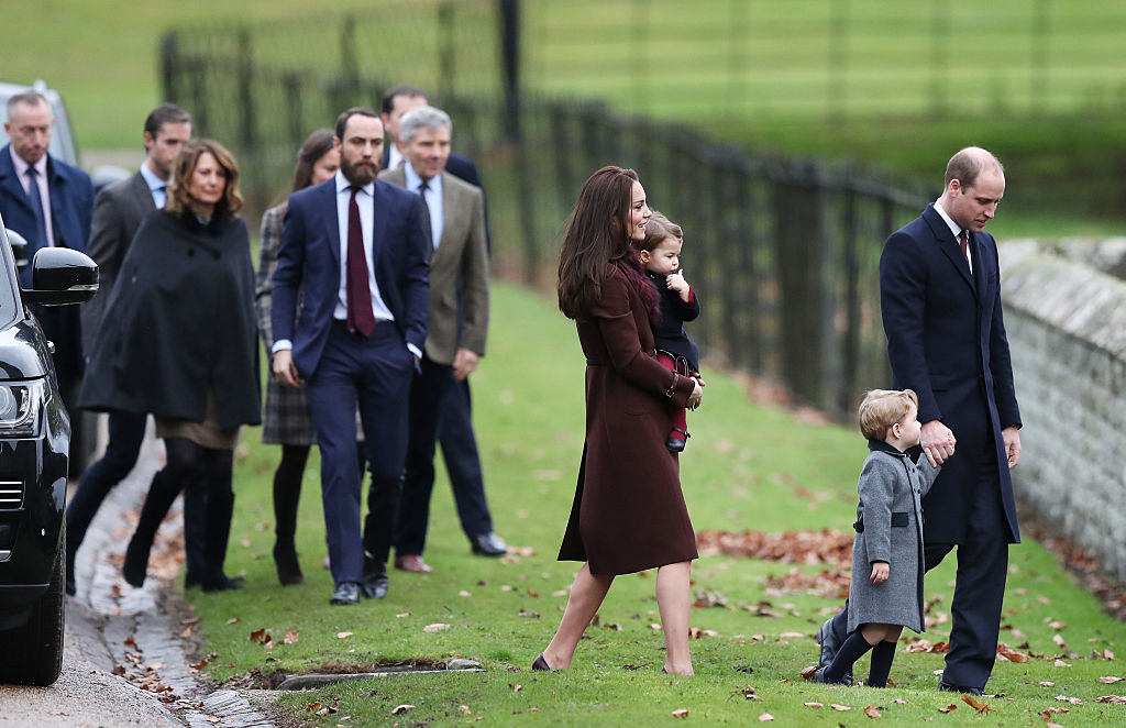 The Duke and Duchess of Cambridge and the Middleton family