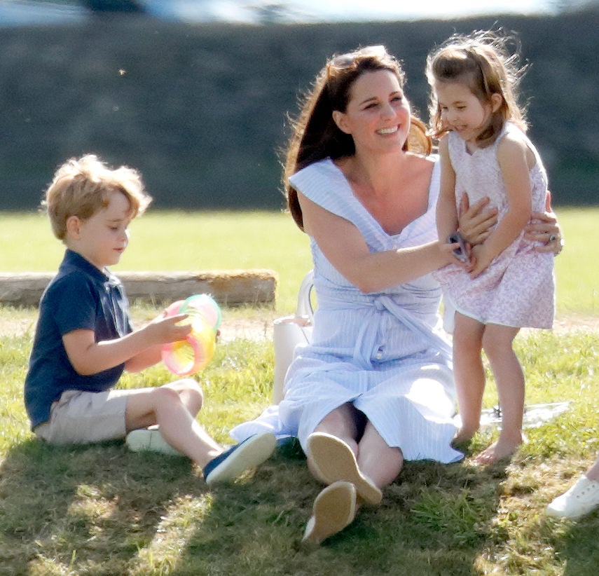 Kate Middleton, Prince George, and Princess Charlotte