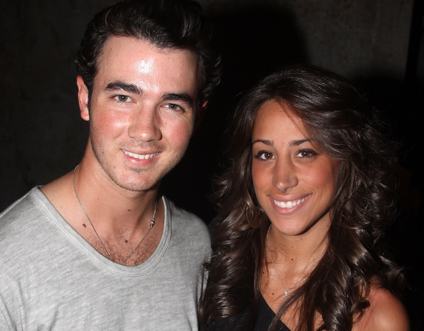Kevin Jonas with his wife