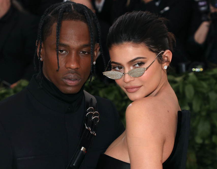 Kylie Jenner with Travis Scott