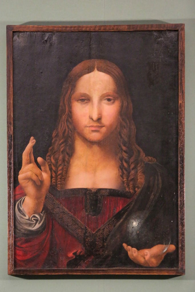 Leonardo da Vinci Salvator Mundi painting