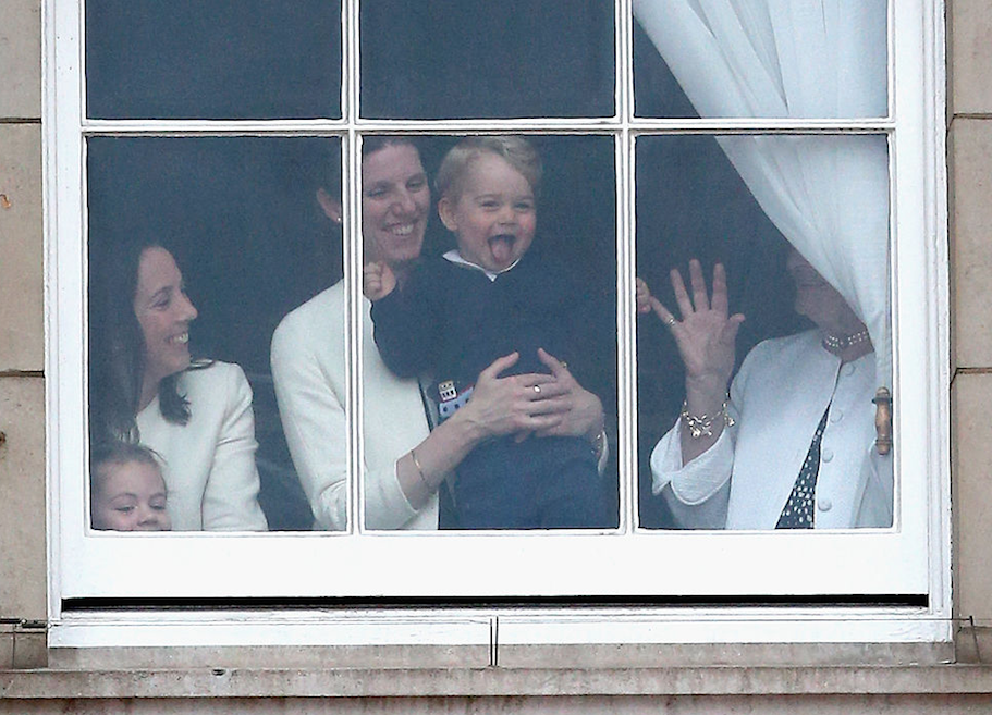 The royal nanny holding Prince George