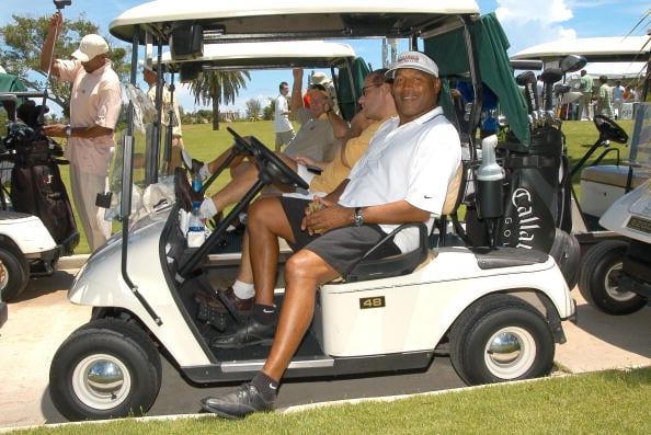 O.J. Simpson golfing