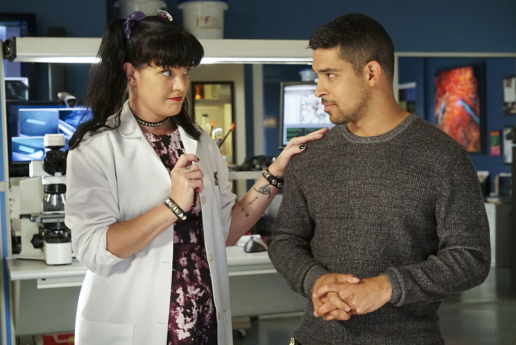 Pauley Perrette and Wilmer Valderrama | Bill Inoshita/CBS via Getty Images