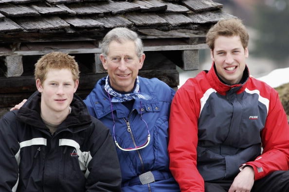 Prince Harry, Prince Charles, and Prince William