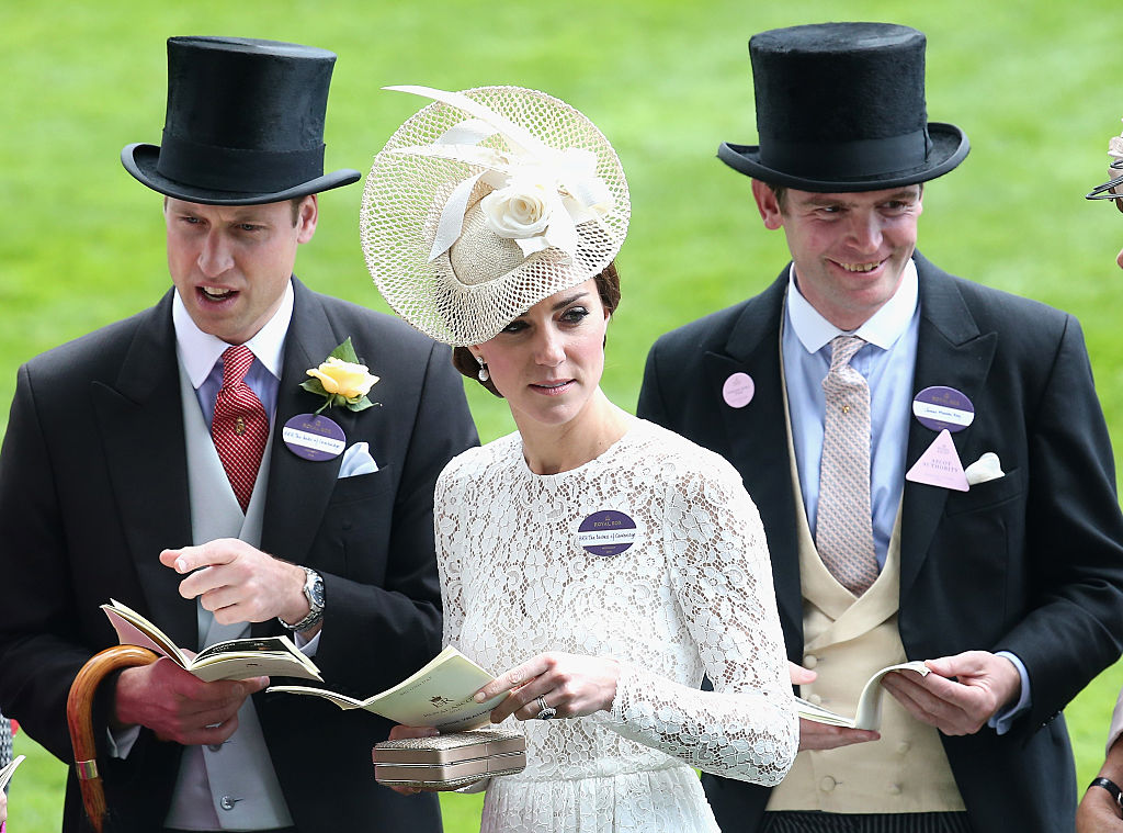 Prince William, Kate Middleton, and James Meade.