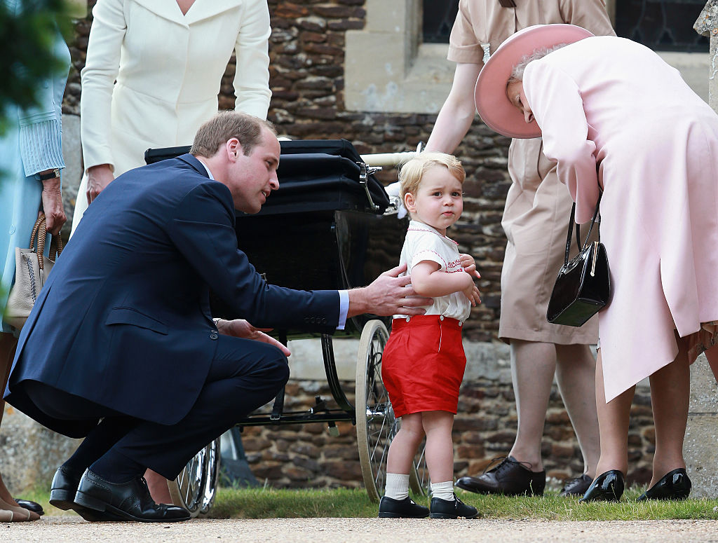 Prince George and Queen Elizabeth