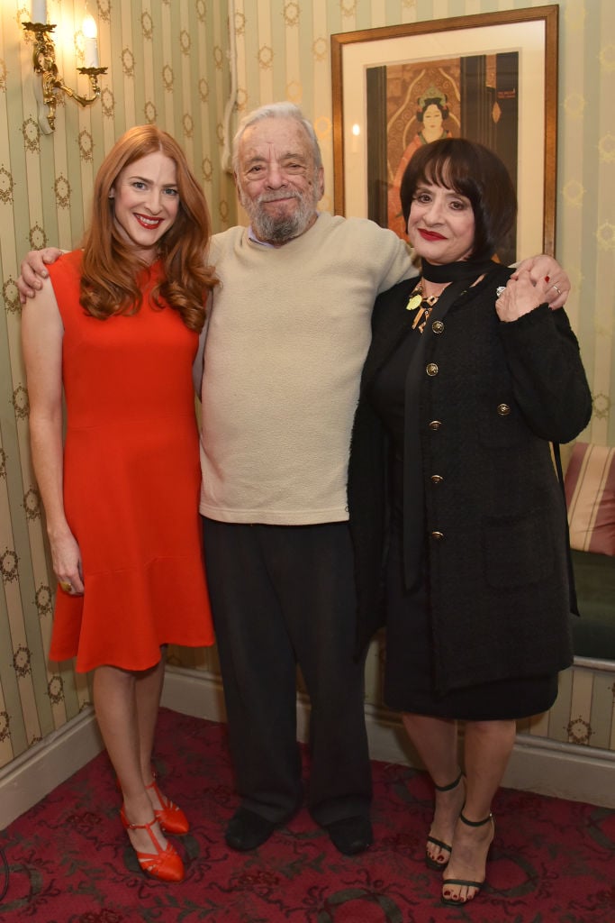 Rosalie Craig, Stephen Sondheim, and Patti LuPone