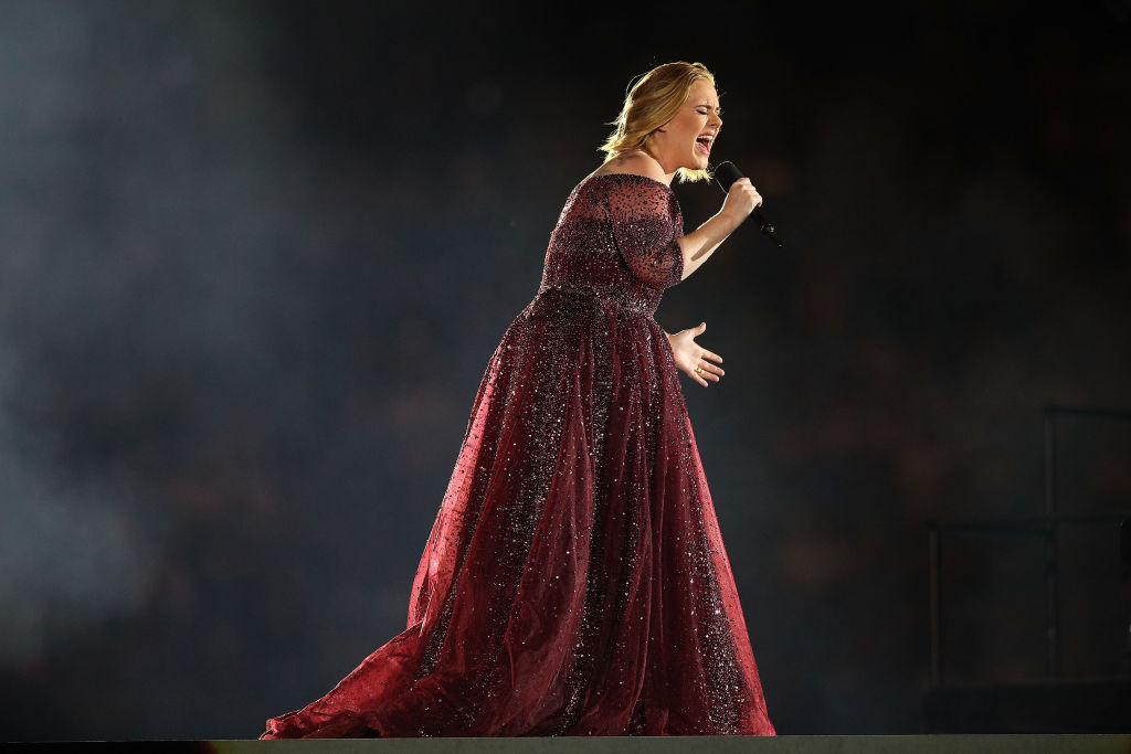 Adele on stage