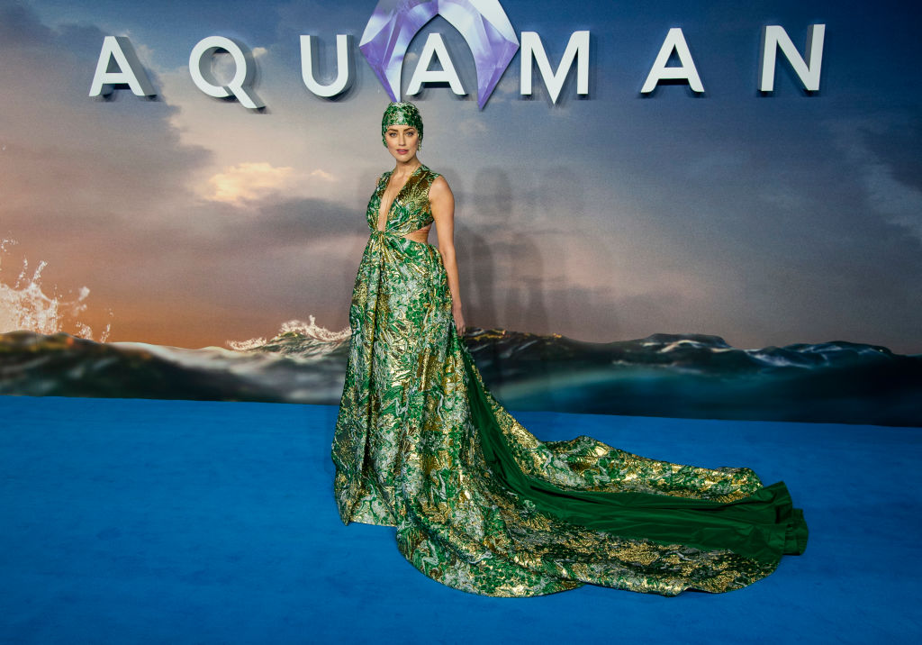 Amber Heard at the 'Aquaman' Premier in london