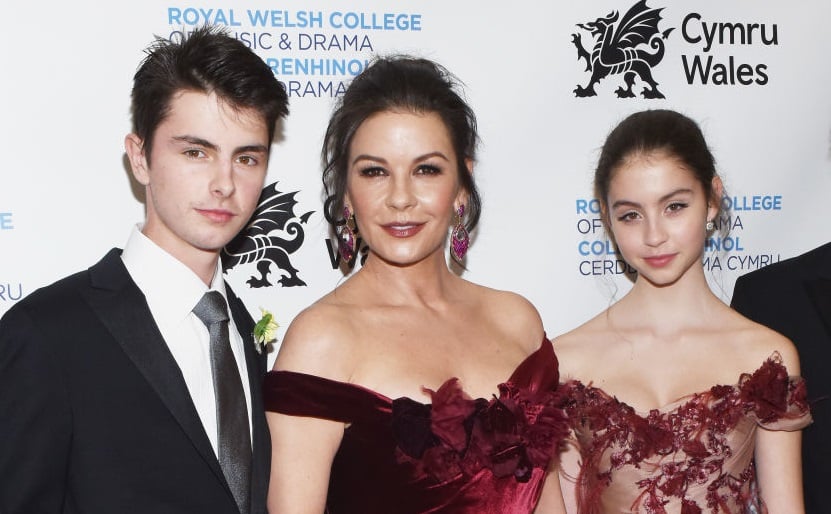 Catherine Zeta-Jones and her kids, Dylan and Carys