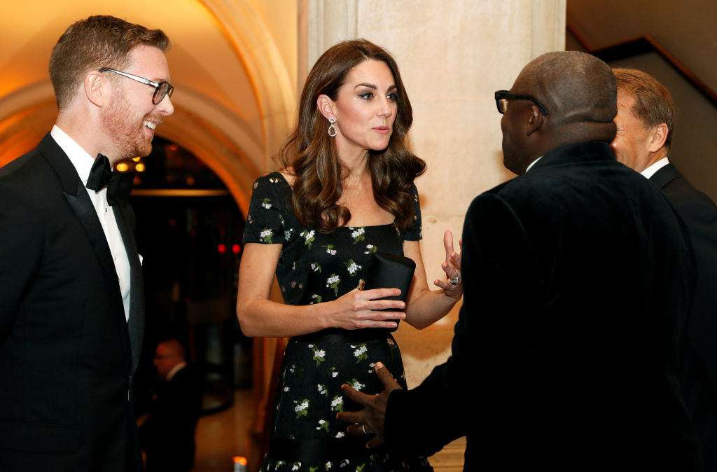 Kate Middleton attends a gala at the National Portrait Gallery