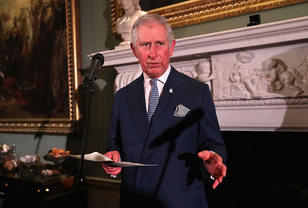 Prince Charles delivers a speech