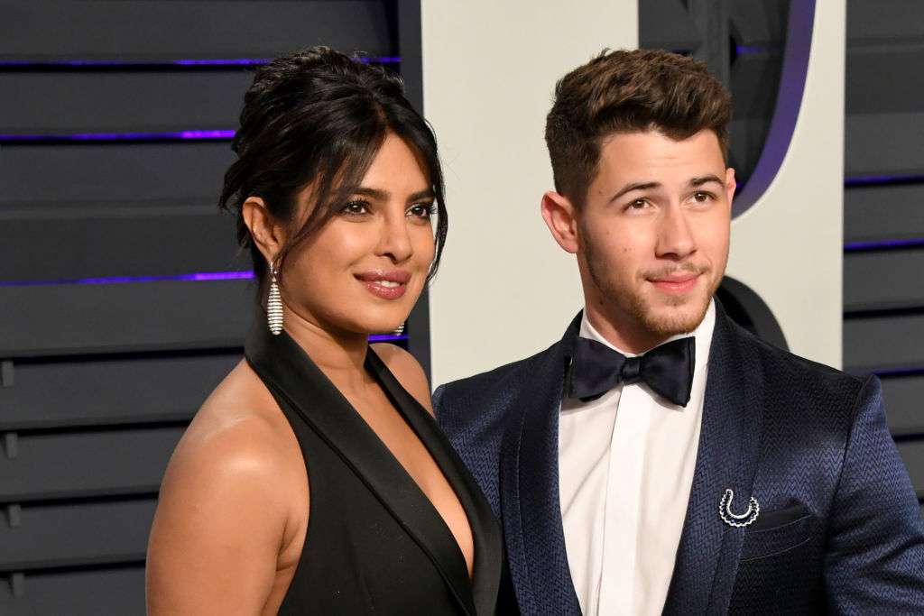 Priyanka Chopra and Nick Jonas at 2019 Vanity Fair Oscar Party Hosted By Radhika Jones - Arrivals