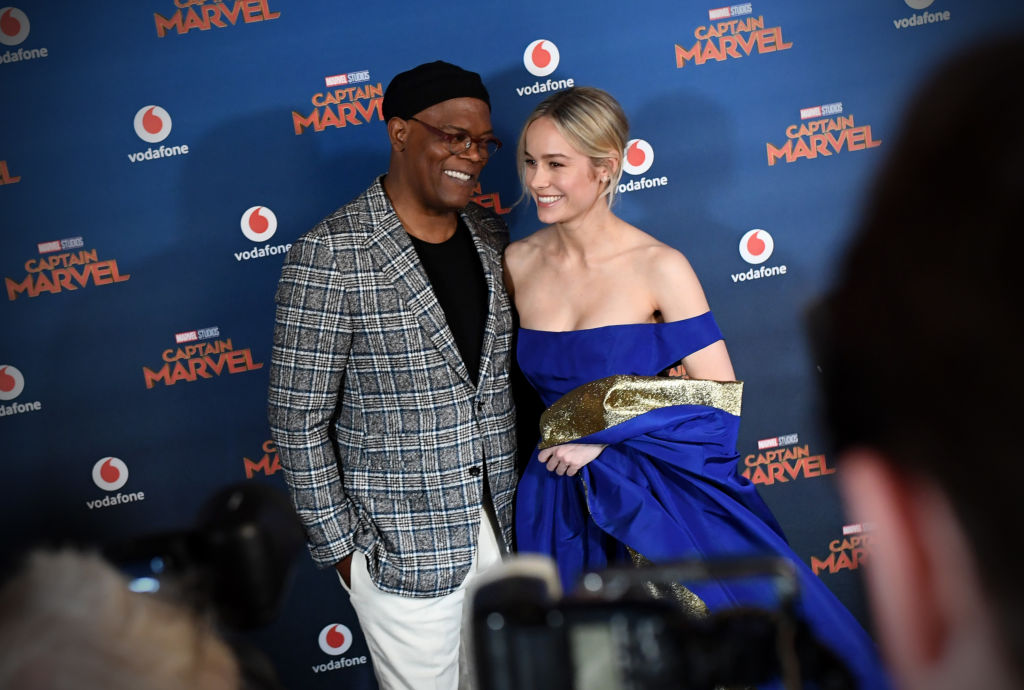 Samuel L. Jackson and Brie Larson