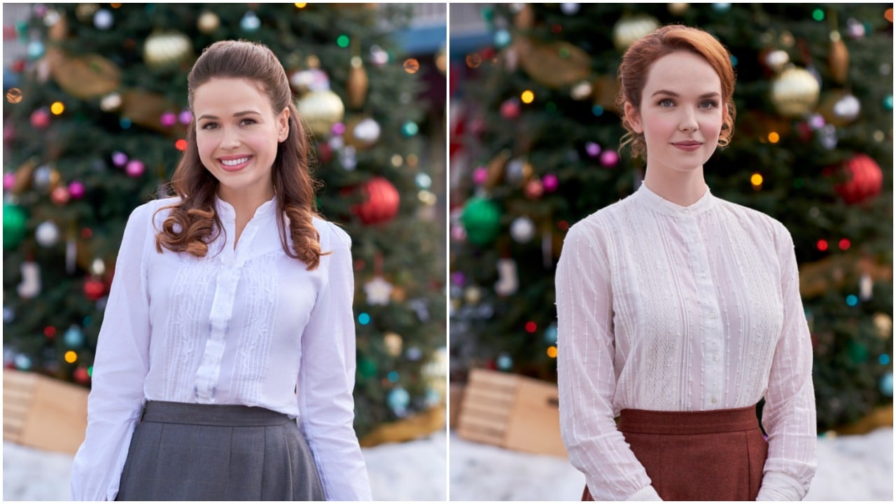 Jocelyn Hudon and Morgan Kohan in When Calls the Heart: The Greatest Christmas Blessing 