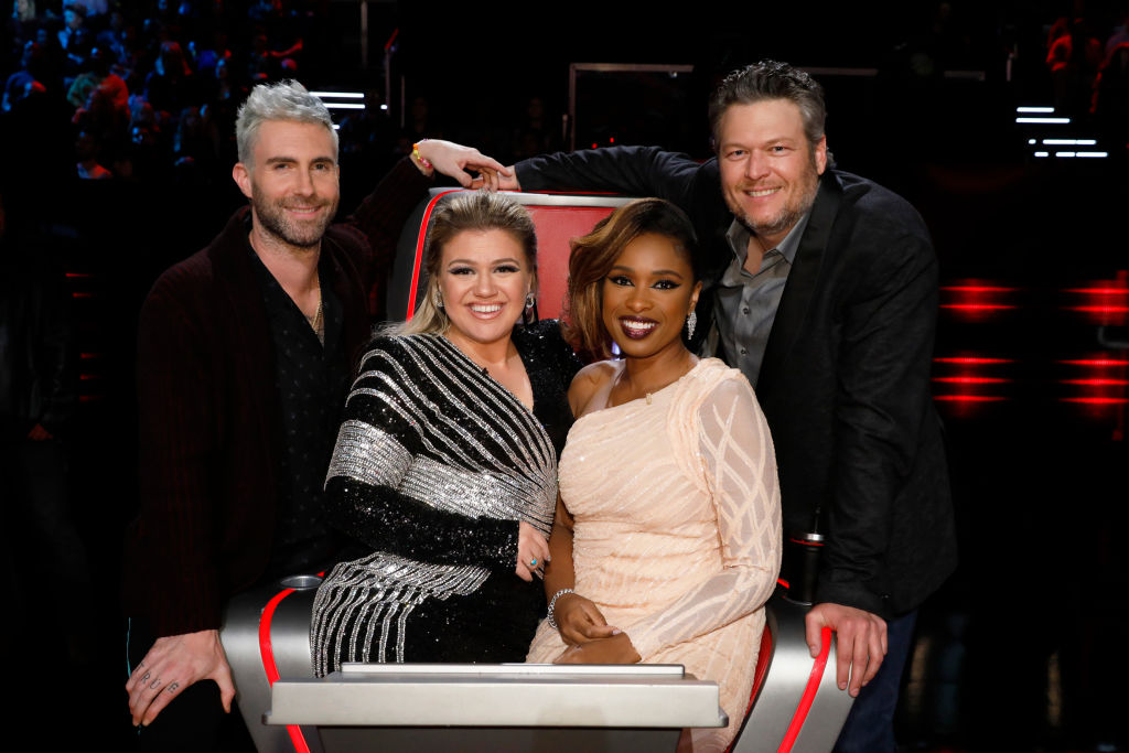 Adam Levine, Kelly Clarkson, Jennifer Hudson, and Blake Shelton