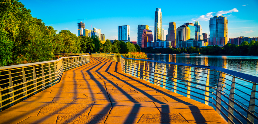 Austin skyline at sunrise