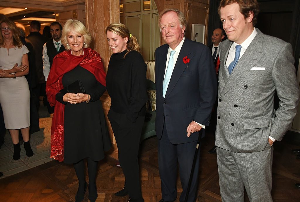 Camilla and Andrew Parker Bowles with their children Tom and Laura 