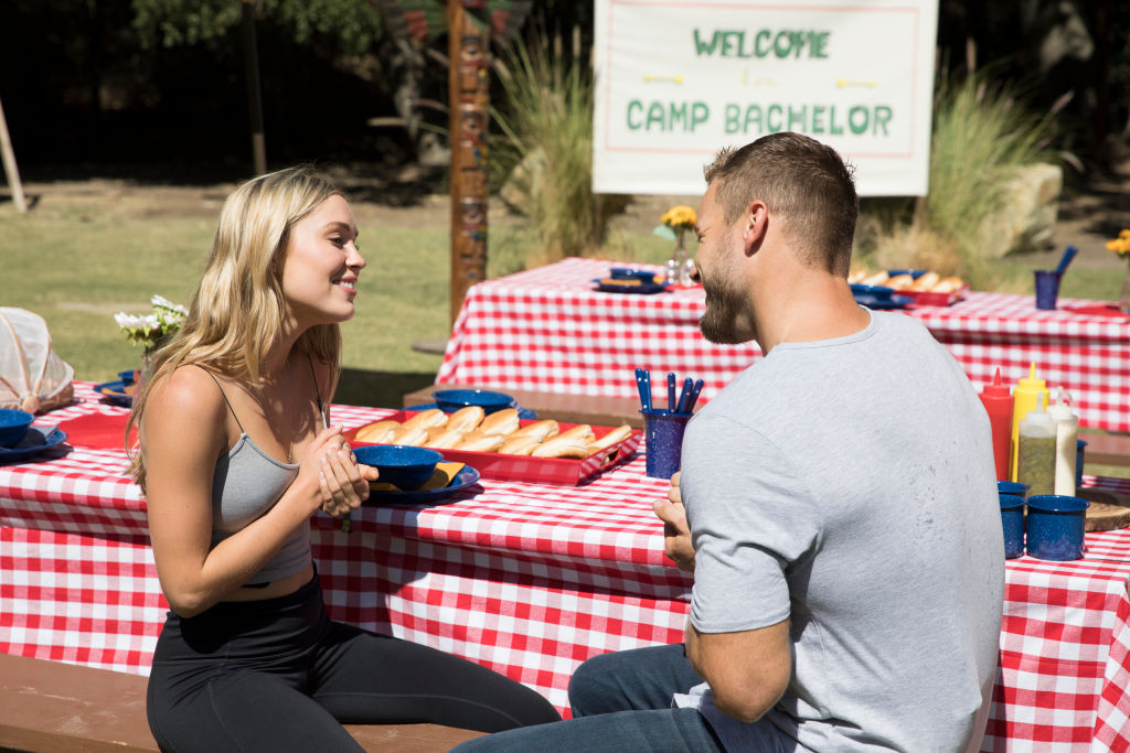 Cassie Randolph and Colton Underwood on "The Bachelor"