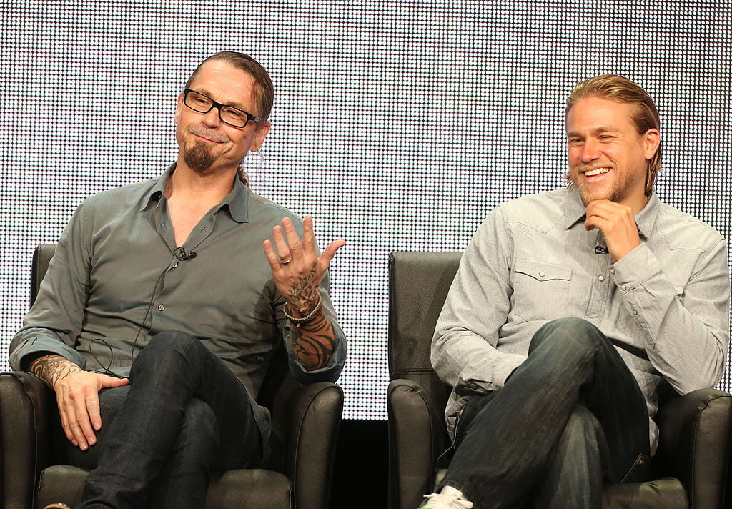 Kurt Sutter and Charlie Hunnam